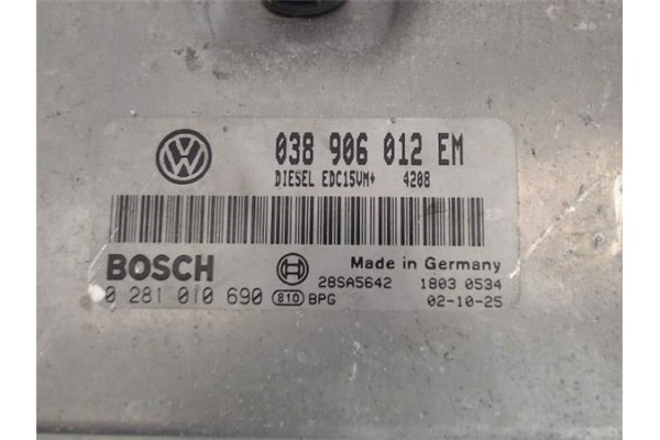 Recambio de centralita para seat ibiza (6l1) 1.9 sdi referencia OEM IAM 038906012EM 28sa5642 