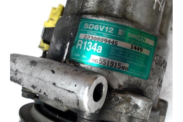 Recambio de compresor aire acond. para peugeot 206 1.4 gt referencia OEM IAM 9655191580 1449 9639078180 , PEUGEOT | 9646273380 ,