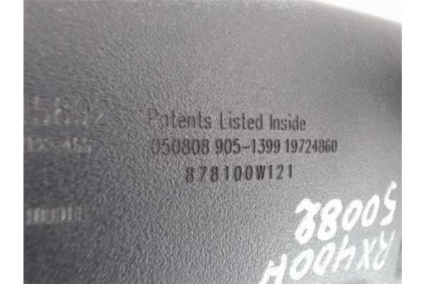 Recambio de retrovisor interior para lexus rx (mcu_) 400h fwd referencia OEM IAM 878100W121  