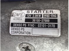 Recambio de motor arranque para kia carens (rs) 2.0 crdi referencia OEM IAM 3610027000 031013170 