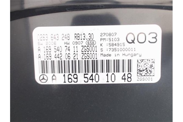 Recambio de cuadro completo para mercedes-benz clase b (bm 245) 2.0 180 cdi (245.207) referencia OEM IAM A1695401948 A1695401048