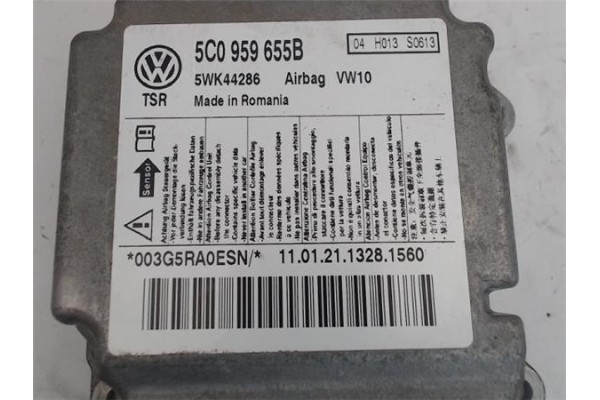Recambio de centralita airbag para volkswagen golf vi (5k1) 1.4 advance referencia OEM IAM 5C0959655B  