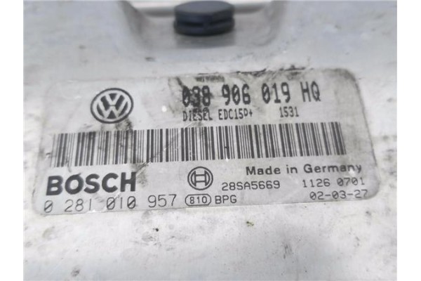 Recambio de centralita para seat ibiza (6l1) 1.9 tdi referencia OEM IAM 038906019HQ 0281010957 