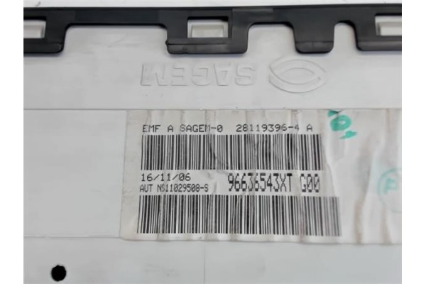 Recambio de reloj horario para peugeot partner furgón (5) 1.9 d referencia OEM IAM 96636543TXT  