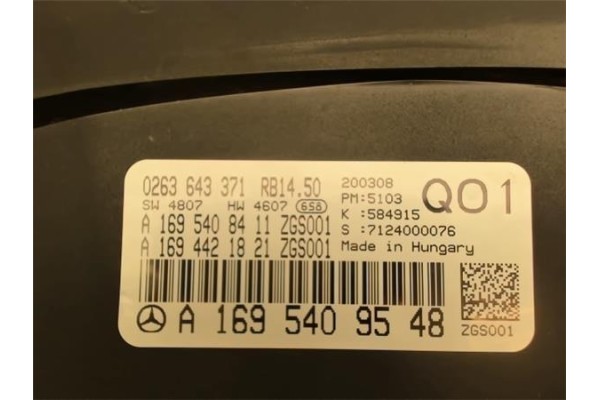 Recambio de cuadro completo para mercedes-benz clase a (bm 169)(2004) 2.0 a 160 cdi exclusive edition (169.006) [2,0 ltr. - 60 k