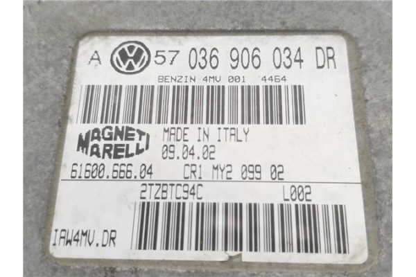 Recambio de centralita para volkswagen golf iv berlina (1j1) 1.6 16v referencia OEM IAM 036906034DR 6160066604 