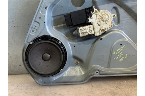 Recambio de mecanismo elevalunas delantero derecho para seat toledo (1m2) 1.9 tdi referencia OEM IAM 1J2959801D 1J1959802D 