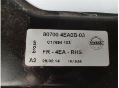 Recambio de mecanismo elevalunas delantero derecho para nissan qashqai (j11e) sin definir referencia OEM IAM 807004EA0B03 C17694