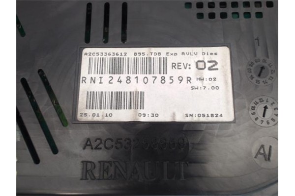 Recambio de cuadro completo para renault megane iii berlina 5p 1.5 expression referencia OEM IAM 248107859R A2C53363612 