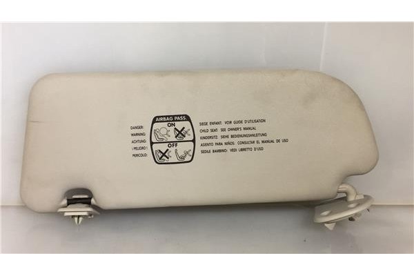 Recambio de parasol derecho para citroen xsara coupe (1997) 1.8i 16v sx [1,8 ltr. - 81 kw 16v cat (lfy / xu7jp4)] referencia OEM