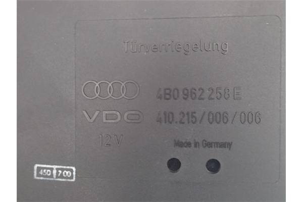 Recambio de centralita para audi a6 berlina (4b2) 2.5 tdi referencia OEM IAM 4B0962258E 0281001781 
