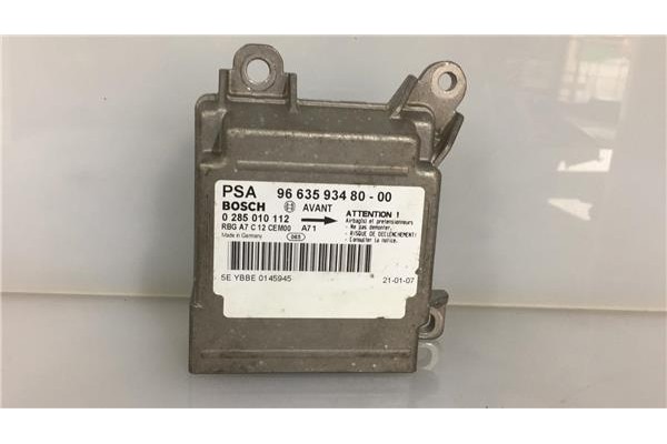 Recambio de centralita airbag para peugeot 207 1.4 16v referencia OEM IAM 9663593480 0285010112 