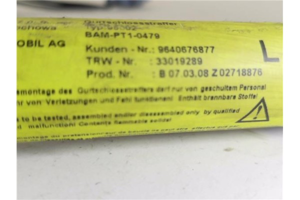 Recambio de anclaje cinturon delantero izquierdo para citroen c2 1.4 referencia OEM IAM 9640676877 TRW33022955 