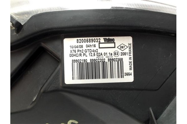 Recambio de faro delantero izquierdo para renault kangoo i (f/kc0) 1.5 authentique referencia OEM IAM 8200589032  