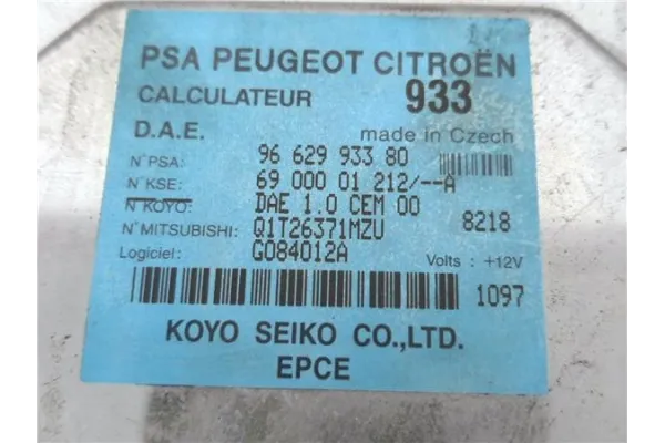 Recambio de centralita direccion asistida para citroen c2 1.4 referencia OEM IAM 9662993380  