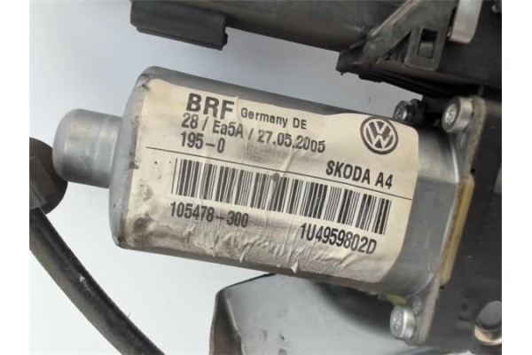 Recambio de mecanismo elevalunas delantero derecho para skoda octavia berlina (1u2) referencia OEM IAM 1U4959802D  