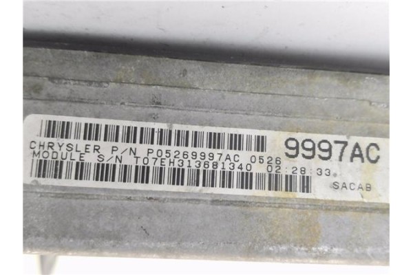Recambio de centralita para chrysler neon pl 2.0 16v referencia OEM IAM P05269997AC 9997AC 