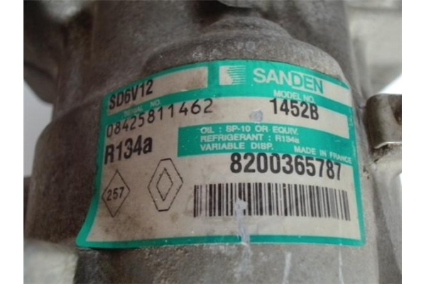 Recambio de compresor aire acond. para renault clio iii 1.5 authentique referencia OEM IAM 8200365787 SD6V12 1452B 8200651251 , 