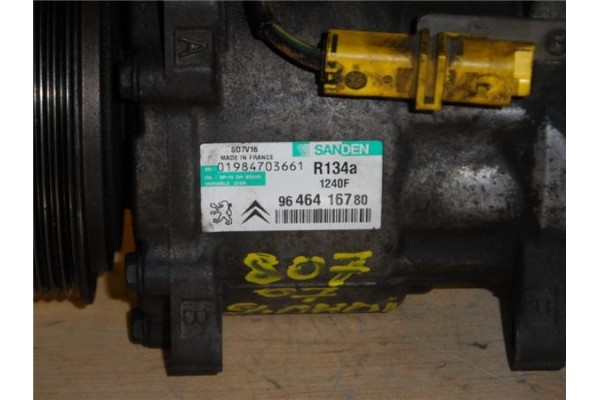 Recambio de compresor aire acond. para peugeot 807 2.0 hdi referencia OEM IAM 9646416780 SD7V16 1240F 01984703661 6453LQ , PEUGE