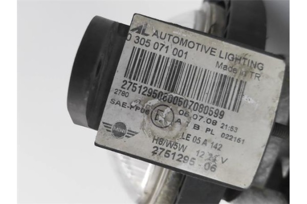 Recambio de faro antiniebla para mini mini (r56) 1.6 cooper d referencia OEM IAM 0305071001  