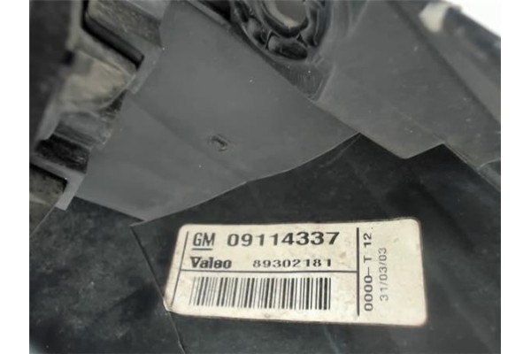 Recambio de piloto trasero derecho para opel corsa c 1.0 referencia OEM IAM 09114337 89302181 