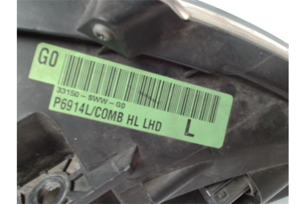 Recambio de faro delantero izquierdo para honda cr-v iii 2.0 i referencia OEM IAM P6914L  