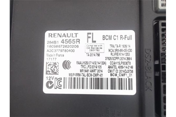 Recambio de centralita para renault grand scenic iv 1.2 tce referencia OEM IAM 284B14565R  