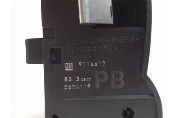 Recambio de mando de luces para opel corsa c 1.0 referencia OEM IAM 9116612  