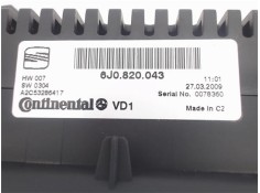 Recambio de mandos climatizador para seat ibiza berlina (6j5) 1.9 tdi referencia OEM IAM 6j0820043  