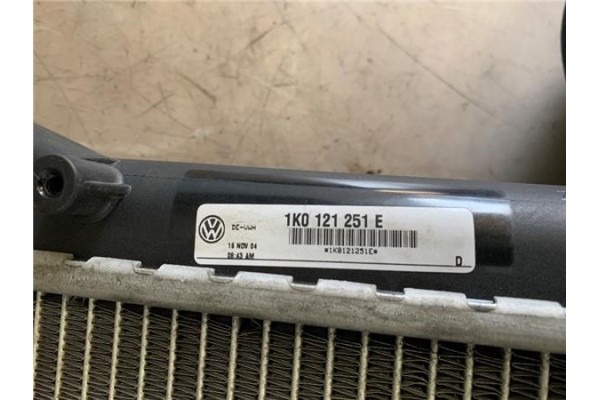 Recambio de radiador agua para volkswagen golf v (1k1) 2.0 fsi referencia OEM IAM 1K0121251CJ  