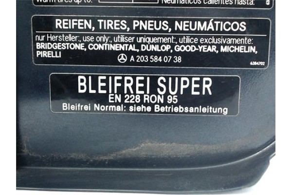 Recambio de tapa exterior combustible para mercedes-benz clase c (bm 203) sportcoupe 2.0 c 180 (203.735) referencia OEM IAM A203