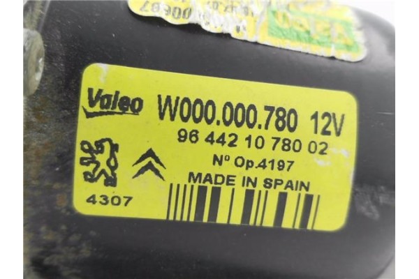 Recambio de motor limpiaparabrisas delantero para citroen berlingo 1.6 hdi 75 600 first furgón referencia OEM IAM 964421078002  