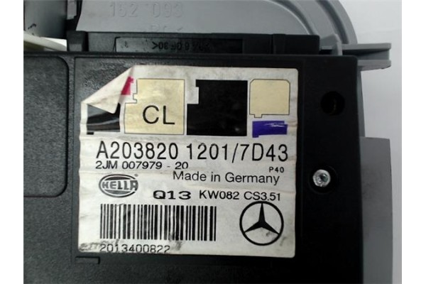 Recambio de luz interior techo para mercedes-benz clase c (bm 203) sportcoupe 2.0 c 180 (203.735) referencia OEM IAM A2038202301