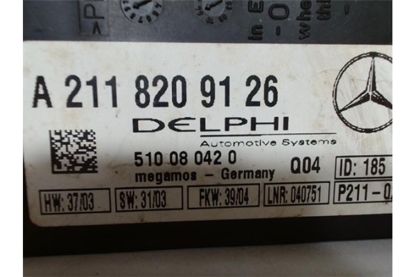 Recambio de centralita para mercedes-benz clase c (bm 203) sportcoupe 1.8 c 180 compressor (203.746) referencia OEM IAM A2118209