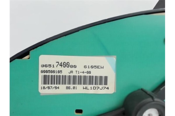 Recambio de cuadro completo para peugeot 206 1.4 hdi eco 70 referencia OEM IAM 9651740080 000500105 RL1VX393 