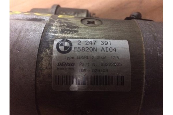 Recambio de motor arranque para bmw serie x5 (e53) 3.0d referencia OEM IAM 2247391 63222005 12412247492 , BMW | 12417787354 , BM