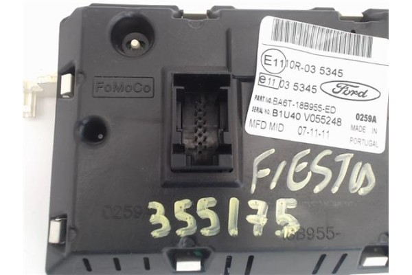 Recambio de reloj horario para ford fiesta vi 1.25 referencia OEM IAM 1766039 BA6T18B955ED 