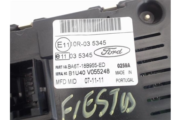 Recambio de reloj horario para ford fiesta vi 1.25 referencia OEM IAM 1766039 BA6T18B955ED 