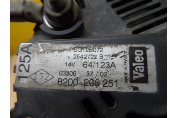Recambio de alternador para renault master furgón 2.2 caja cerrada, techo ´´maxi´´ l2h3 rs 3578 referencia OEM IAM 8200206251  7