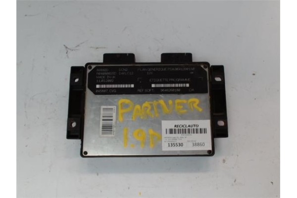 Recambio de centralita para peugeot partner furgón (5) 1.9 d referencia OEM IAM 9641390180 R04080025D 