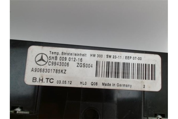 Recambio de mandos climatizador para mercedes-benz sprinter ii combi (01.2006) 2.1 313/316 cdi (906.731/733/735) [2,1 ltr. - 120