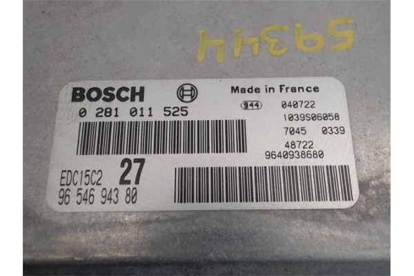Recambio de centralita para peugeot 206 2.0 hdi 90 referencia OEM IAM 1940P9  
