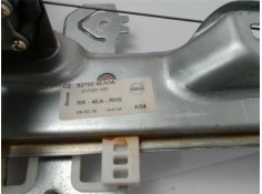 Recambio de mecanismo elevalunas trasero derecho para nissan qashqai (j11e) sin definir referencia OEM IAM 827004EA0A C17321101 