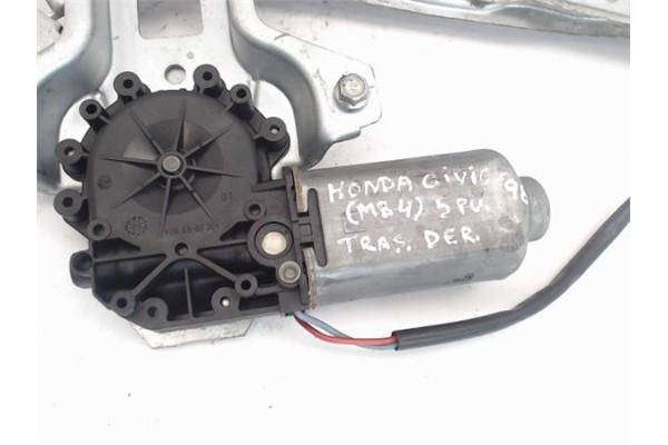 Recambio de mecanismo elevalunas trasero derecho para honda civic berl. 5 (ma/mb) referencia OEM IAM   