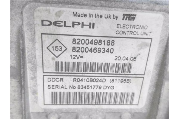 Recambio de centralita para renault megane ii (bm0/1_, cm0/1_) 1.5 dci (bm0f, cm0f) referencia OEM IAM 8200498188 8200469340 