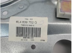 Recambio de elevalunas electrico trasero derecho para seat ibiza (6l1) 1.4 stylance referencia OEM IAM 6L4839752G 6L4839756E 
