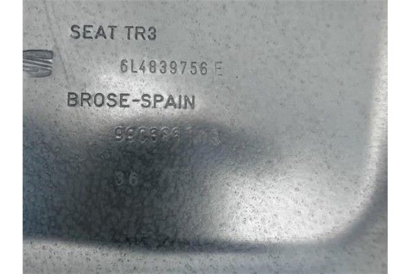 Recambio de elevalunas electrico trasero derecho para seat ibiza (6l1) 1.4 stylance referencia OEM IAM 6L4839752G 6L4839756E 