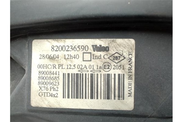 Recambio de faro delantero izquierdo para renault kangoo i (f/kc0) referencia OEM IAM 8200236590 2051 2601000Q0L , NISSAN | 2601