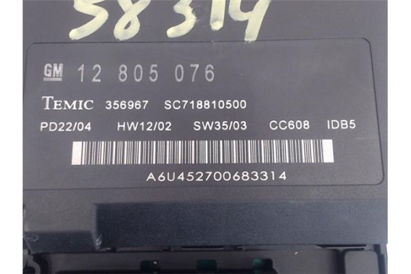 Recambio de caja fusibles/rele para saab 9-3 cabriolet 2.0 t referencia OEM IAM 12805076  