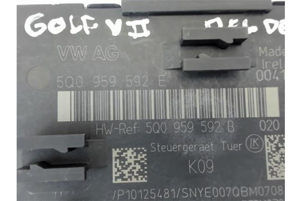 Recambio de centralita cierre para volkswagen golf vii (5g1/be1) referencia OEM IAM 5Q0959592E  